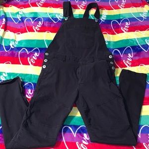 Black overalls